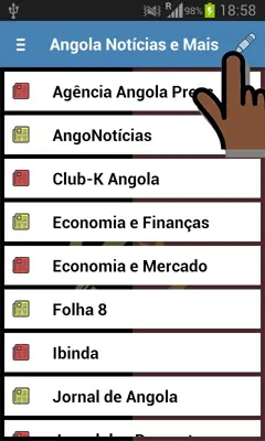 Angola Notícias e Mais android App screenshot 9