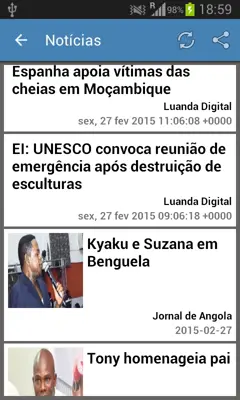 Angola Notícias e Mais android App screenshot 10