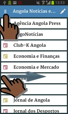 Angola Notícias e Mais android App screenshot 12