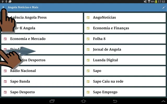 Angola Notícias e Mais android App screenshot 1