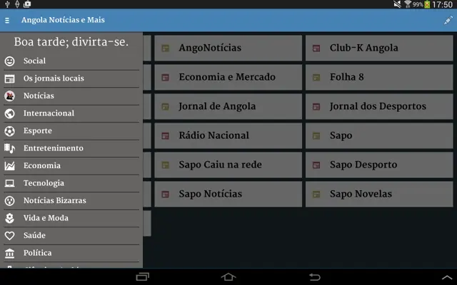 Angola Notícias e Mais android App screenshot 3