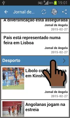 Angola Notícias e Mais android App screenshot 7